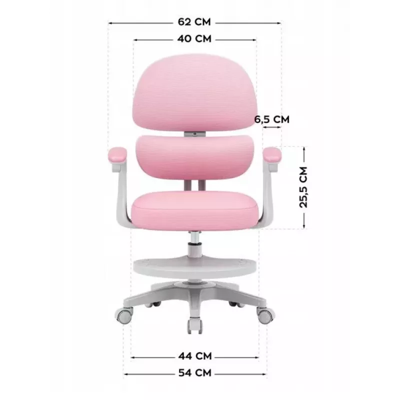 Cadeira de escritório giratória MARK ADLER Junior 4.4 rosa