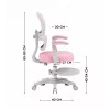 Cadeira de escritório giratória MARK ADLER Junior 4.4 rosa