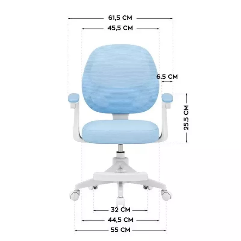 Cadeira giratória MARK ADLER Junior 3.1 azul