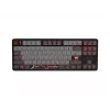 Teclado gaming Fury Kanabo K6, layout US, iluminação RGB, apoio de mãos magnético, preto/cinzento