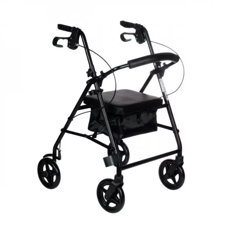 Andarilho de Reabilitação de Quatro Rodas REHA FUND RF-610 Black
