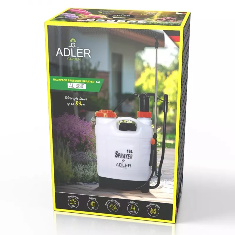 Pulverizador de costas Adler AD 6810 16L