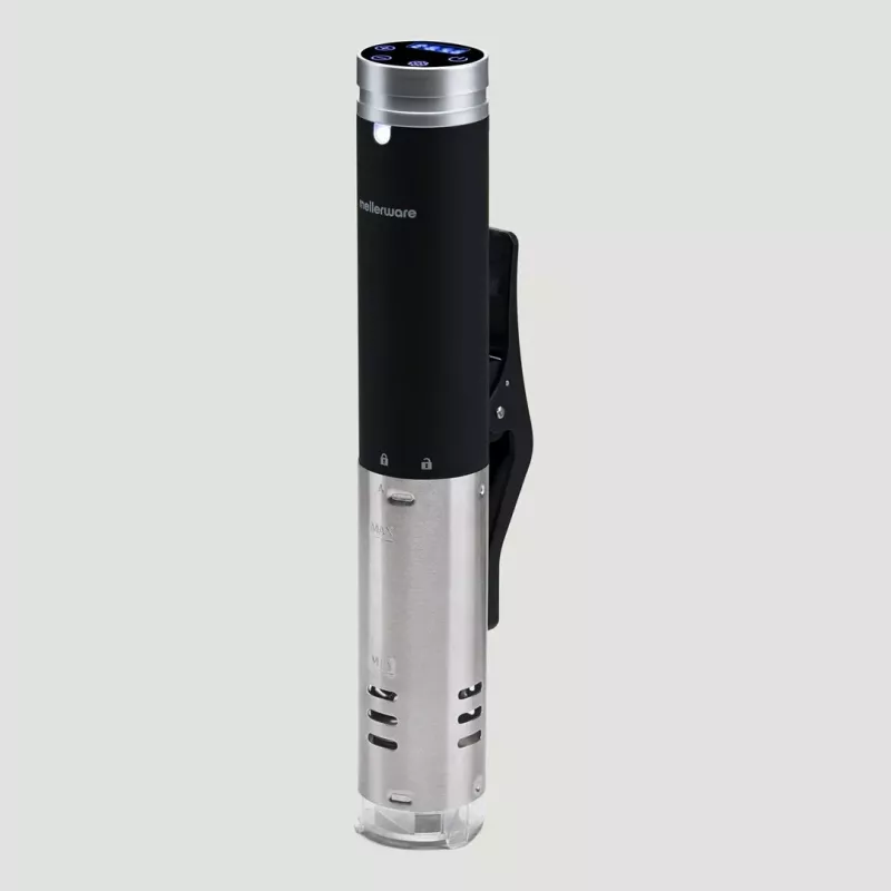 Aparelho de sous vide Mellerware Cheffy preto, aço inoxidável