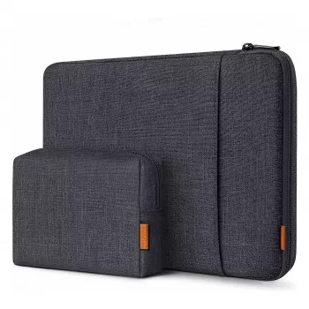 Inateck mala para portátil 16 com bolsa de acessórios LB01006/S1, preto-cinzento