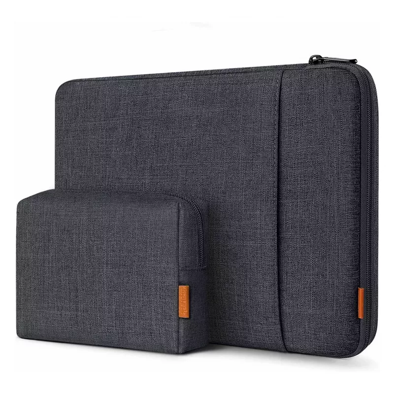 Inateck 16 Mala para portátil com bolsa para acessórios LB01006/S1, preto-cinzento
