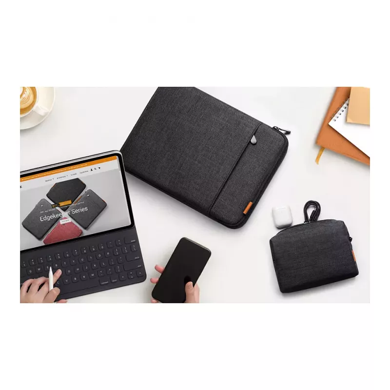 Inateck 16 Mala para portátil com bolsa para acessórios LB01006/S1, preto-cinzento