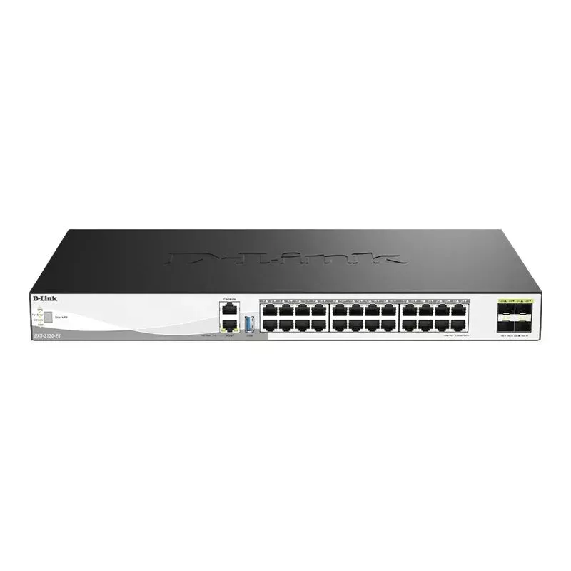 D-Link DXS-3130-28/E switch gerido Layer 3 empilhável 24 portas 10G