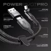 STATIK PowerPivot Pro cabo USB-C para USB-C entrançado em nylon 3m preto