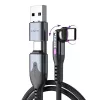 STATIK PowerPivot Pro cabo USB-C para USB-C entrançado em nylon 3m preto