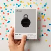 Chipolo LOOP – rastreador Bluetooth recarregável com laço de silicone para iOS e Android, pack de 4 (Charcoal, Chalk, Navy, Coral)