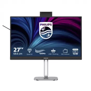 Philips 27B2U4601H 4000 Series monitor IPS QHD 27 polegadas com USB-C 90W PD, webcam, KVM