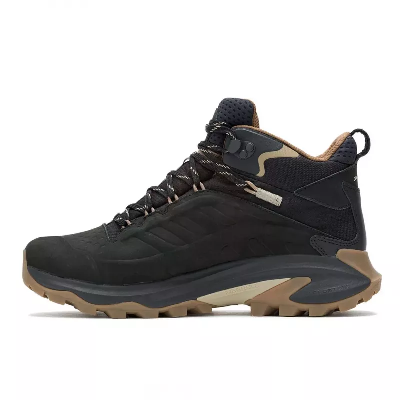 Merrell Moab Speed 2 Leather Mid Botas de caminhada - preto - tamanho 10.5 homem US