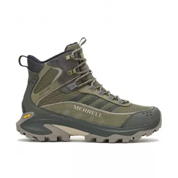 Botas de Caminhada Merrell Moab Speed 2 Thermo Mid WP - Triple Black - Tamanho 47