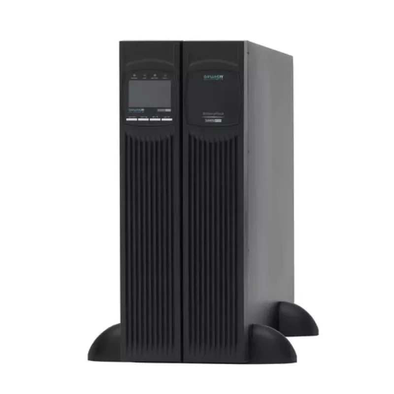 ONLINE USV XANTO 6000 UPS - 6000 VA / 5400 W - Dupla conversão online - Rack/Torre 3U - 2x C19, 4x C13, barra de terminais - USB, RS-232, slot inteligente