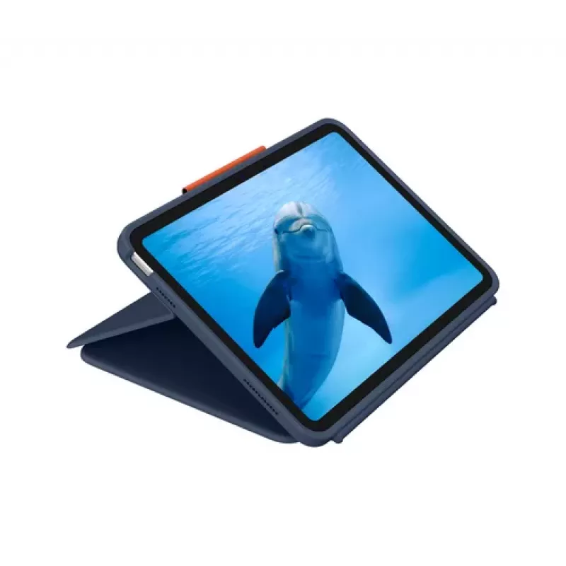 Logitech Rugged Combo 4 Touch capa de teclado com trackpad para Apple iPad 10.ª geração - Classic Blue - Pan Nordic QWERTY