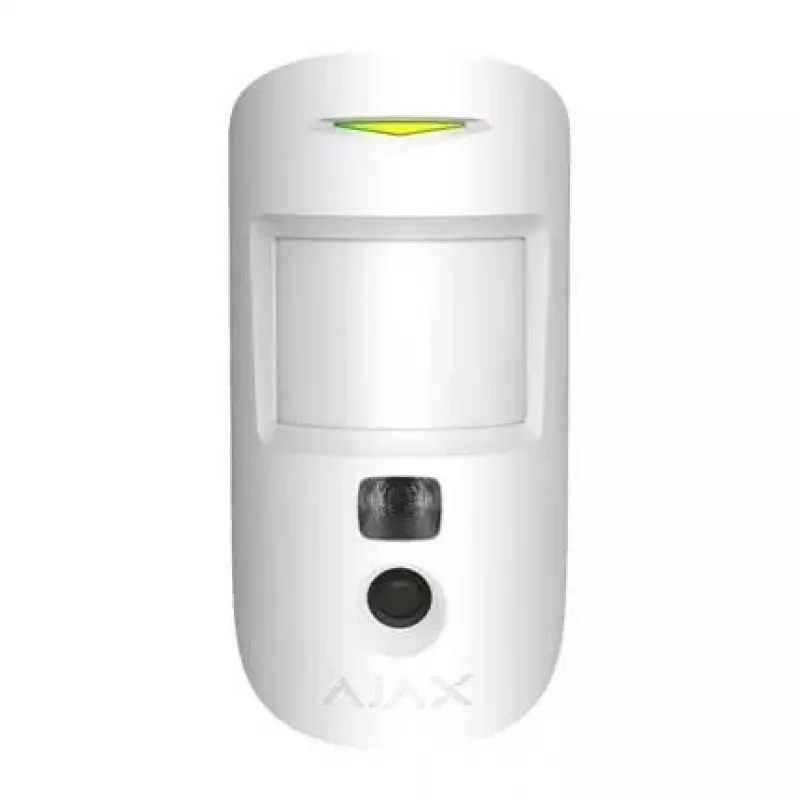 AJAX Detetor de movimento sem fios MotionCam HD com confirmação fotográfica branco