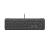 Logitech Signature Slim Wired K620 para Empresas, layout suíço, grafite
