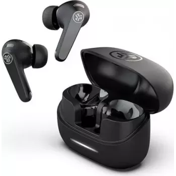 JLab JBuds ANC Pods Auscultadores True Wireless com cancelamento ativo de ruído, IP55, Preto