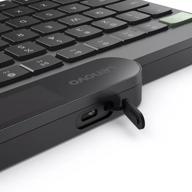 Lenovo Teclado Bluetooth Auto-Carregável Lituano Preto
