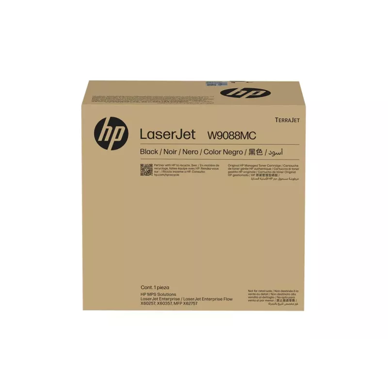 HP W9088MC Preto Cartucho de toner LaserJet gerido