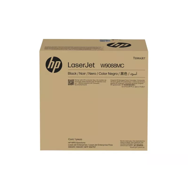 HP W9088MC Preto Cartucho de toner LaserJet gerido