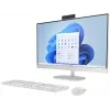 HP All-in-One 27-cr0024na computador de secretária, ecrã Full HD IPS de 27 polegadas, Intel Core i7-1355U, 8 GB DDR4-RAM, 512 GB PCIe NVMe SSD, Windows 11 Home, Natural Silver (recondicionado)