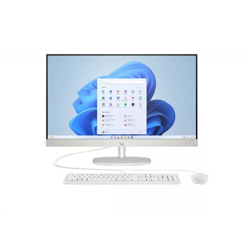 HP All-in-One 27-cr0004nc, AMD Ryzen 7 7730U, 32 GB RAM, 1 TB SSD, 27 polegadas Full HD IPS, Windows 11 Home, branco (recondicionado)