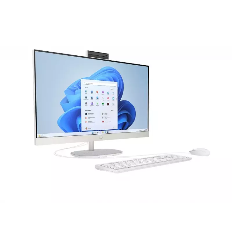 HP All-in-One 27-cr0004nc, AMD Ryzen 7 7730U, 32 GB RAM, 1 TB SSD, 27 polegadas Full HD IPS, Windows 11 Home, branco (recondicionado)