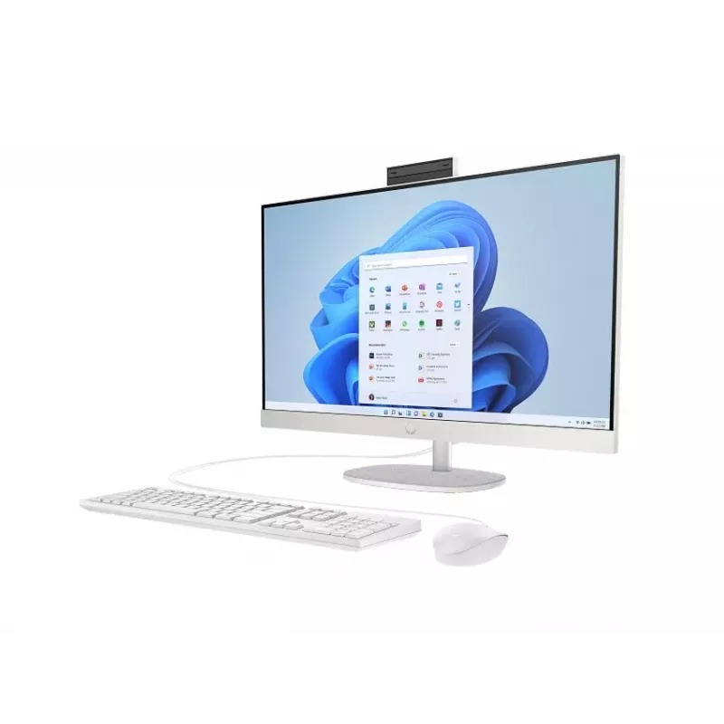 HP All-in-One 27-cr0004nc, AMD Ryzen 7 7730U, 32 GB RAM, 1 TB SSD, 27 polegadas Full HD IPS, Windows 11 Home, branco (recondicionado)