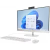 HP All-in-One 27-cr0042nf computador de secretária, AMD Ryzen 5 7520U, 16 GB RAM, 512 GB SSD, ecrã Full HD IPS de 27 polegadas, Windows 11 Home, branco (recondicionado)