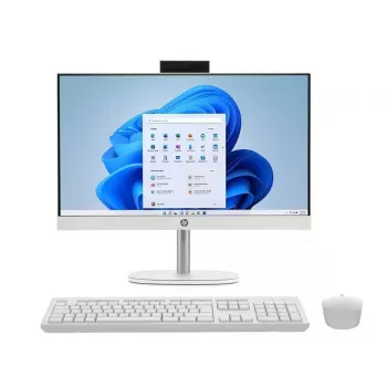 HP All-in-One 24-cr1008na, Intel Core Ultra 5 125U, 8 GB RAM, 512 GB SSD, 23,8 polegadas Full HD IPS, Windows 11 Home, branco (recondicionado)