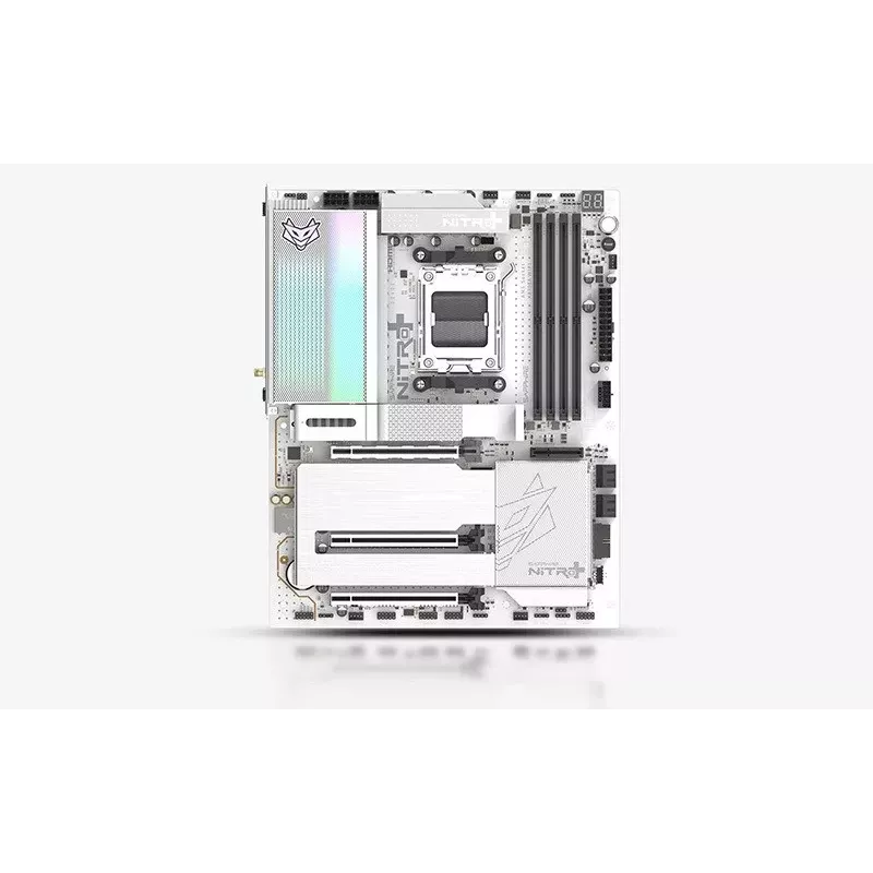 SAPPHIRE NITRO+ X870EA PHANTOMLINK P.E Placa-Mãe, AMD X870E, Socket AM5, DDR5, Wi-Fi 7, Branco/Preto