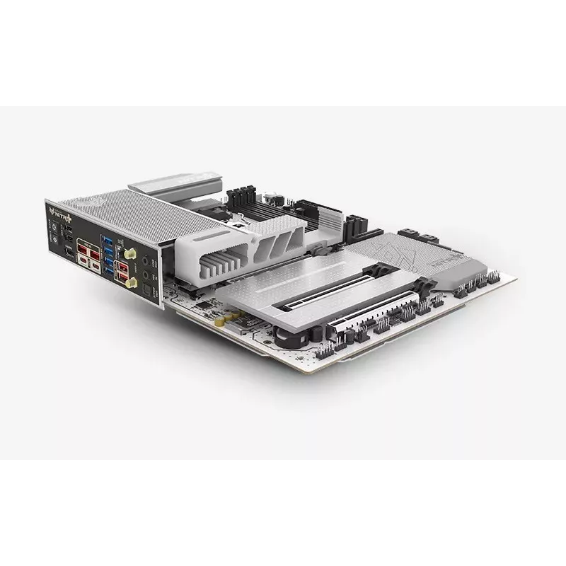 SAPPHIRE NITRO+ X870EA PHANTOMLINK P.E Placa-Mãe, AMD X870E, Socket AM5, DDR5, Wi-Fi 7, Branco/Preto
