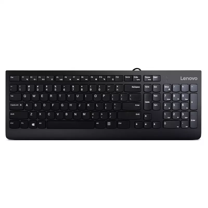 Lenovo 300 Teclado USB - US English QWERTY - Preto