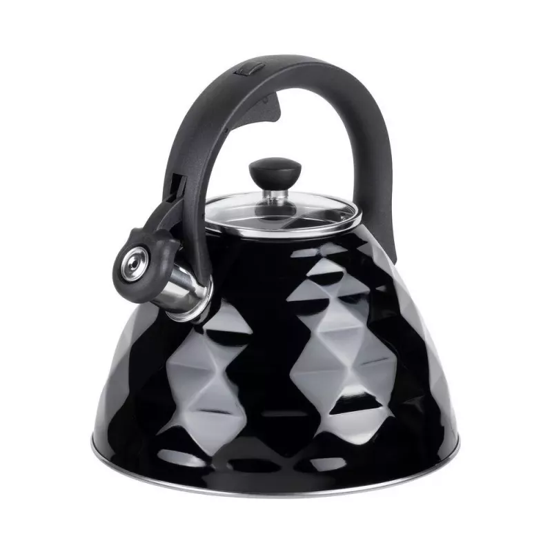 Chaleira assobiadora RESTO 3L aço inoxidável prateado/preto 90610