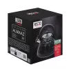 Chaleira assobiadora RESTO 3L aço inoxidável prateado/preto 90610