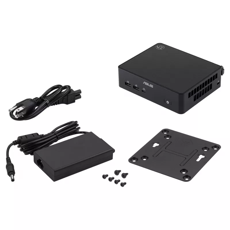 ASUS NUC 16 Pro Grand Canyon RNUC16GDKV560002 Slim Kit barebone mini PC, Intel Core Ultra 5 vPro, cabo EU, sem sistema operativo, preto
