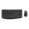 Logitech MK880 For Business Conjunto de teclado e rato sem fios - Grafite - US International - 2,4GHz/BT