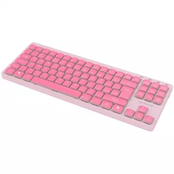 Teclado CANYON OnType 10 Low Profile EN com fios Rosa