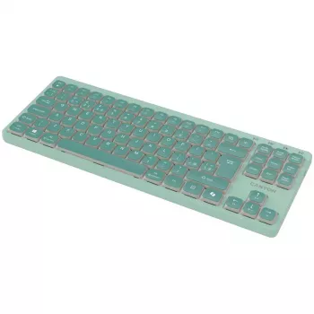 Teclado CANYON OnType 10 Low Profile EN com fios Verde