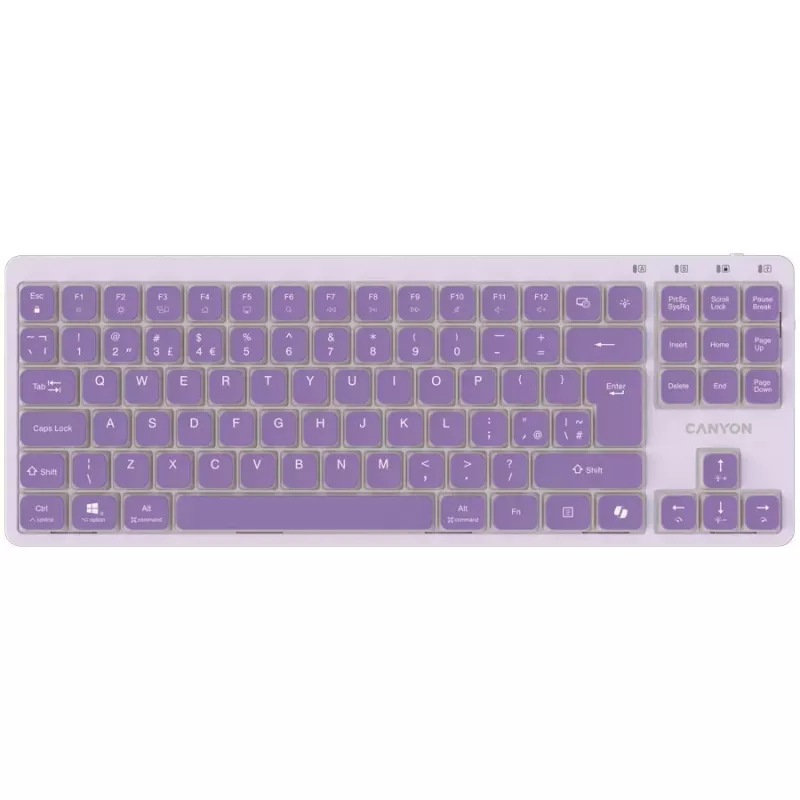 Teclado CANYON OnType 10 Low Profile EN com fios Violeta
