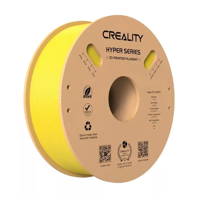 Filamento Creality Hyper PLA 1,75 mm 1 kg Amarelo