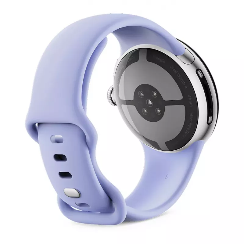 Google Pixel Watch 4 - 41 mm - Alumínio Polished Silver - Iris Active Band - Smartwatch Wear OS