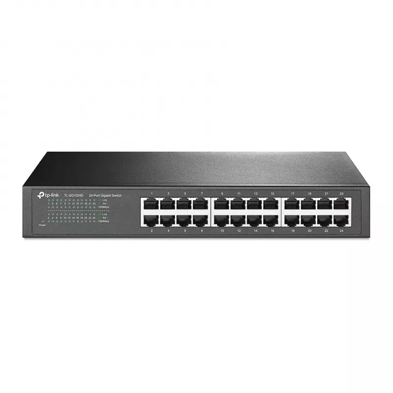 Switch TP-Link TL-SG1024D 24 portas Gigabit Ethernet para secretária/rack