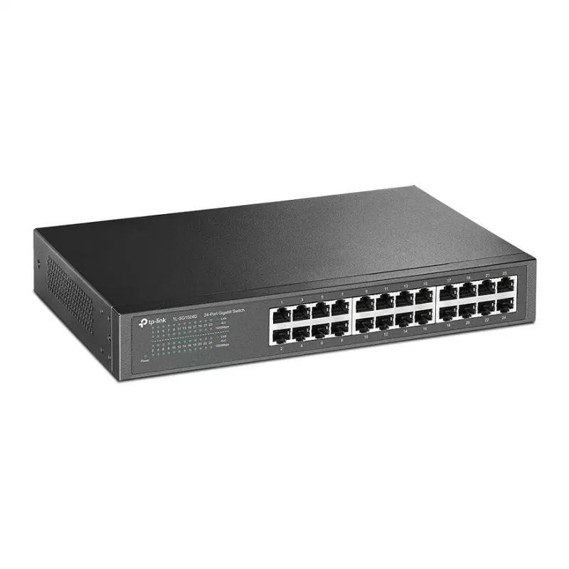 Switch TP-Link TL-SG1024D 24 portas Gigabit Ethernet para secretária/rack