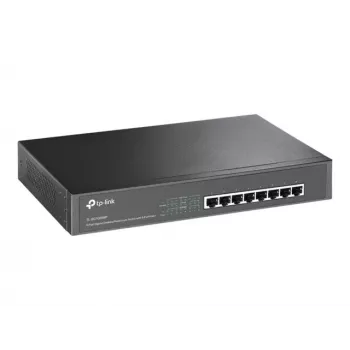 Switch TP-Link TL-SG1008MP Gigabit Ethernet PoE+ não gerido (8 portas, orçamento 126W, Preto)