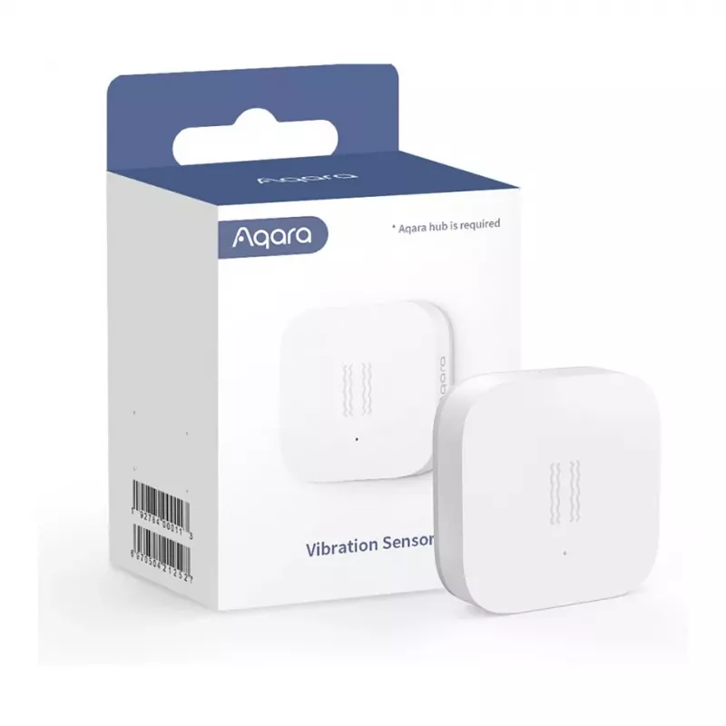 Aqara Sensor de Vibração - Detetor Inteligente de Vibração/Inclinação/Queda Zigbee 3.0, Branco