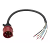 Anker SOLIX Cabo de alimentação, IEC 60309 3P+N+E para extremidade aberta, 32 A, 60 cm, Vermelho