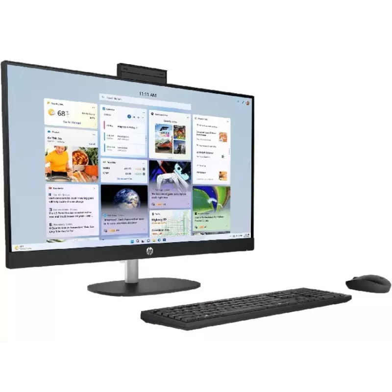 HP All-in-One 27-cr1003ne Intel Core Ultra 7 155U 32GB DDR5 RAM 512GB SSD 27 polegadas Full HD ecrã tátil Windows 11 Home (recondicionado)