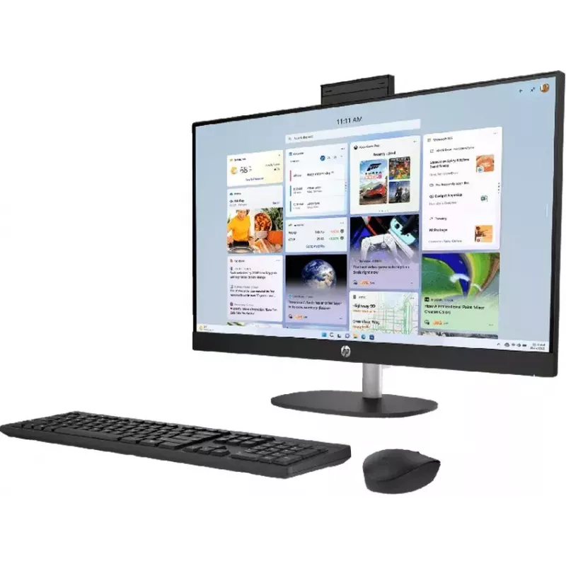 HP All-in-One 27-cr1003ne Intel Core Ultra 7 155U 32GB DDR5 RAM 512GB SSD 27 polegadas Full HD ecrã tátil Windows 11 Home (recondicionado)